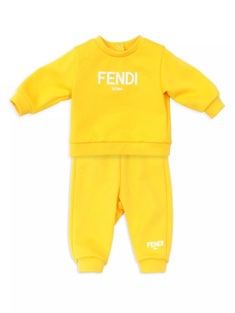 Fendi Baby Girl's Text Logo Sweatshirt 2