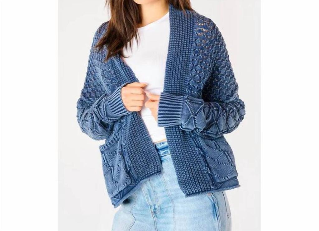 Dex Dex - Relaxed Fit Open Front Cardigan