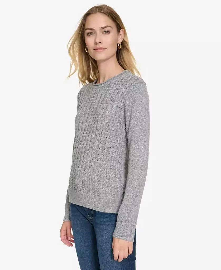 Nautica Jeans Women's Roll Neck Stacked Cable Sweater 3