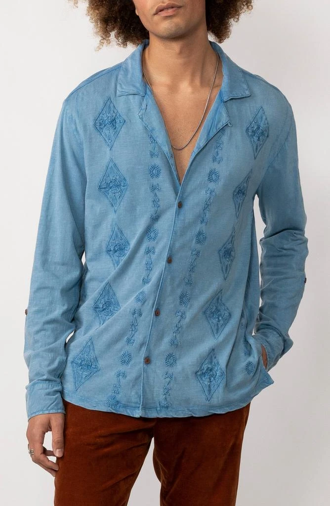 quality mens dress shirts Light Blue Twill Natural Stretch Cotton Dress Shirt 18