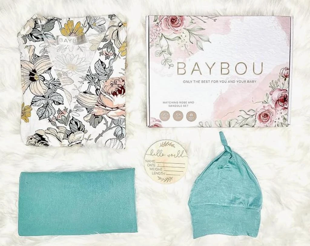 Baybou Baybou - Robe And Swaddle Set 5-piece