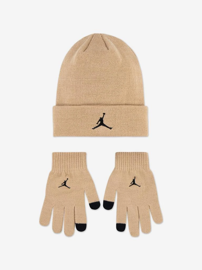 Jordan Jordan Kids Essentials Beanie Set in Beige