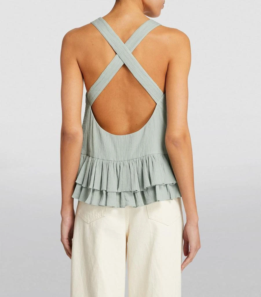 Claudie Pierlot Sleeveless Ruffle-Trim Top 4