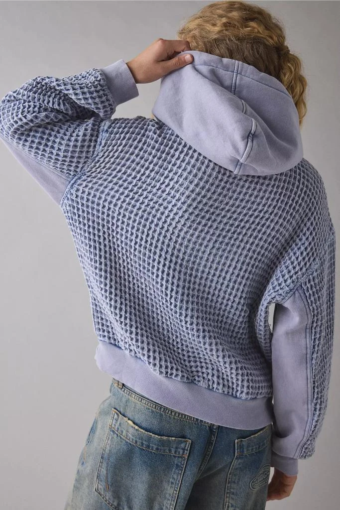 BDG BDG Field Day Waffle Knit Zip-Up Hoodie Sweatshirt 2