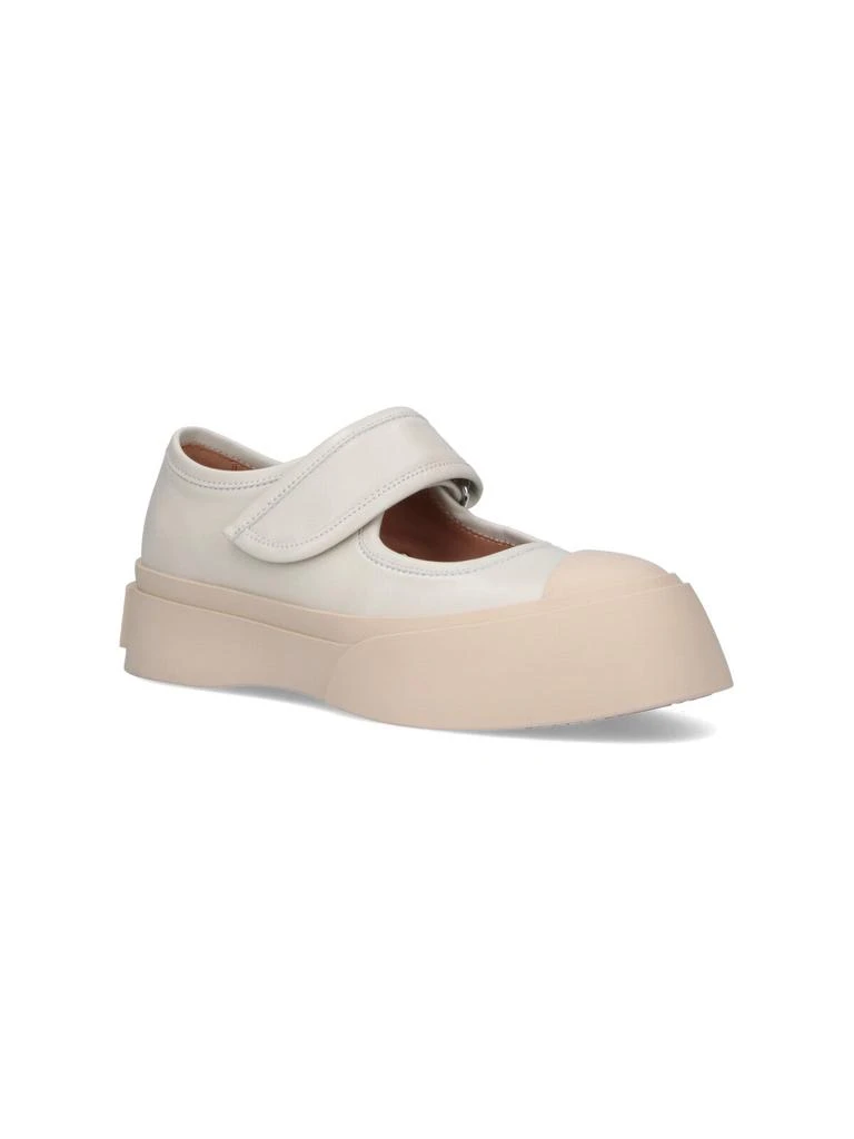Marni Beige Calfskin Mary Jane Sneakers 2