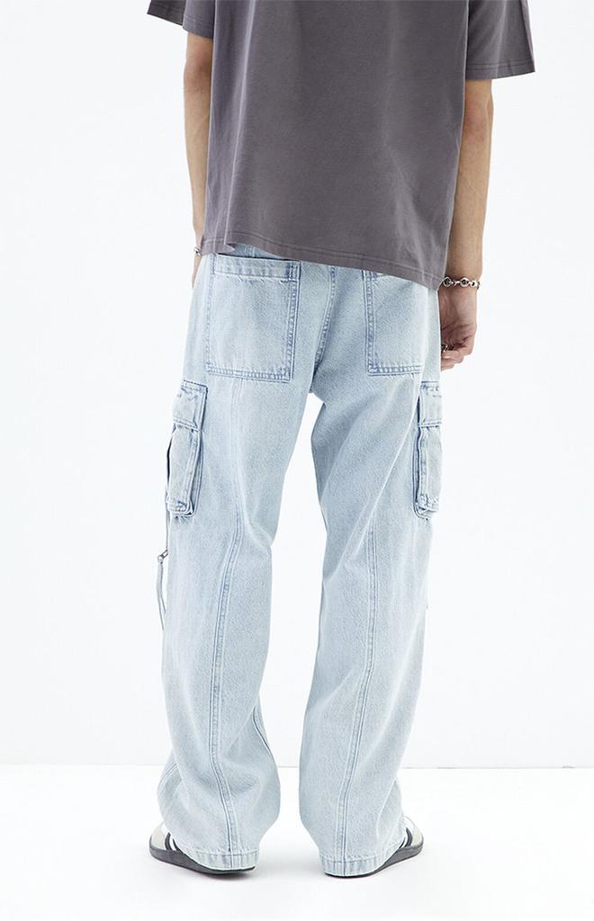 ★LEE★ Oversized fit cargo denim pants indigo medium LE2501 PacSun Light Indigo Baggy Cargo Jeans - Pants - Compare
