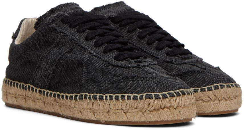 MAISON MARGIELA Black Replica Espadrilles 4