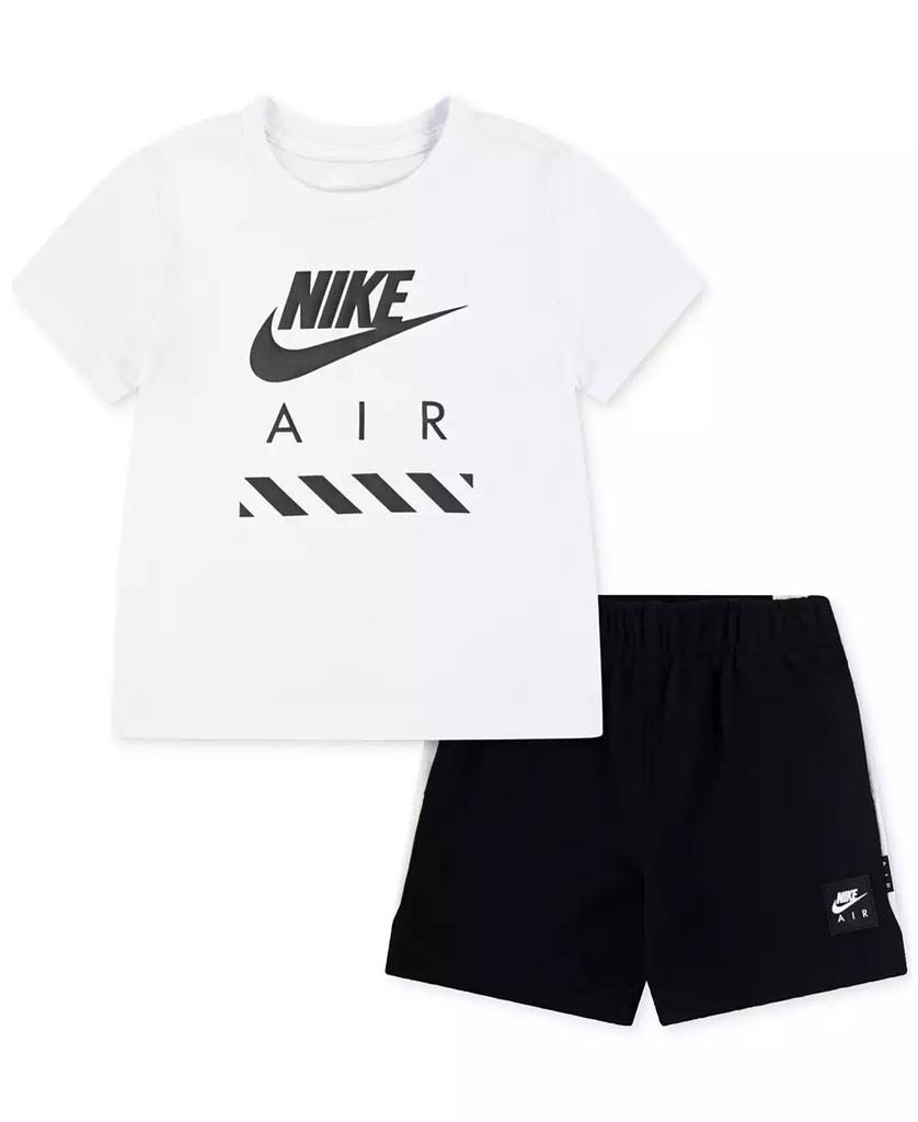 NIKE Baby Air Short-Sleeve T-Shirt & Shorts, 2 Piece Set