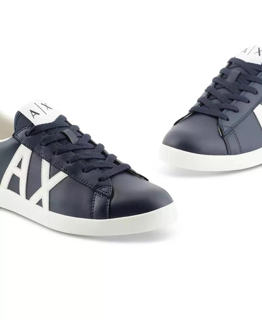 A|X Armani Exchange Men's Leather Logo Sneaker 4