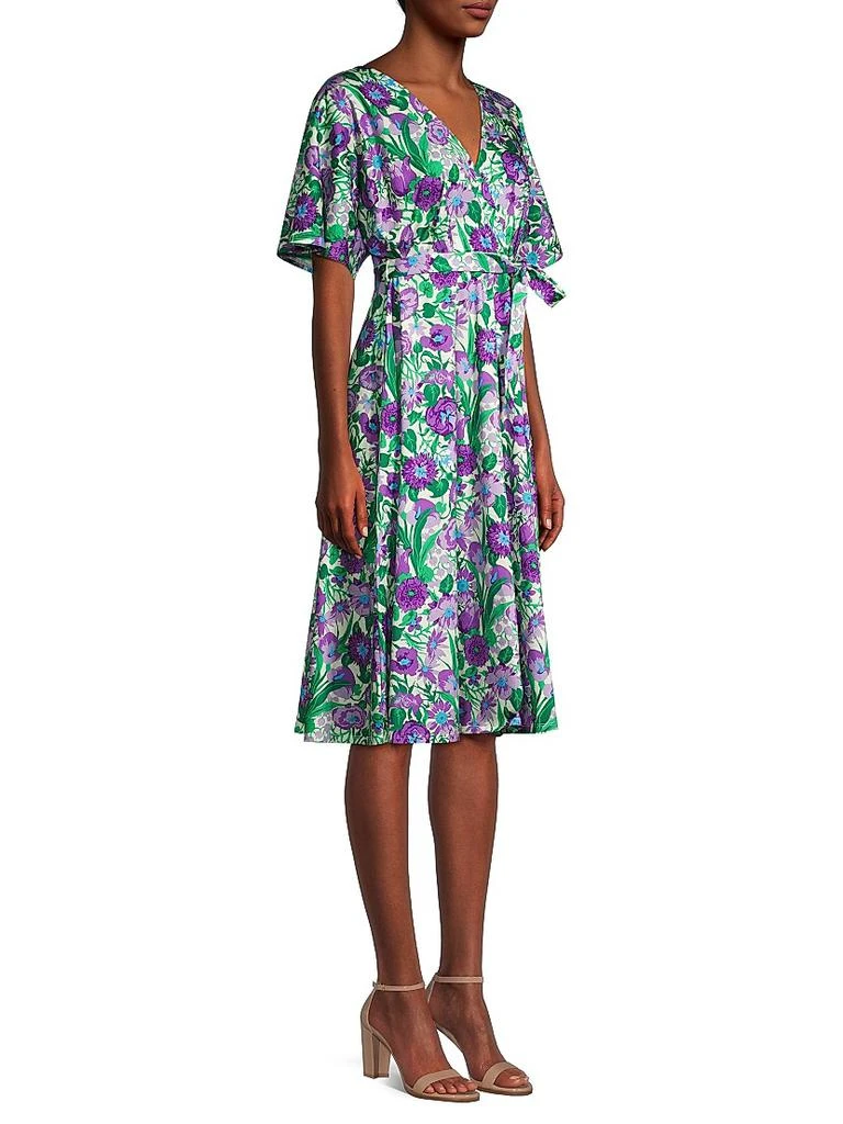 Weekend Max Mara Dizzy Floral Wrap Midi-Dress 4