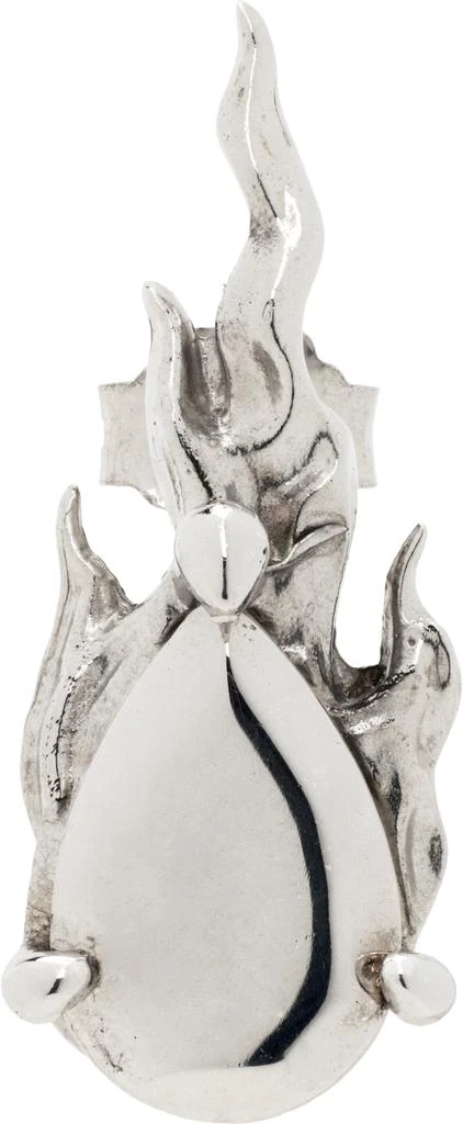 Alan Crocetti Silver Mini Hard Gem in Heat Single Earring 1