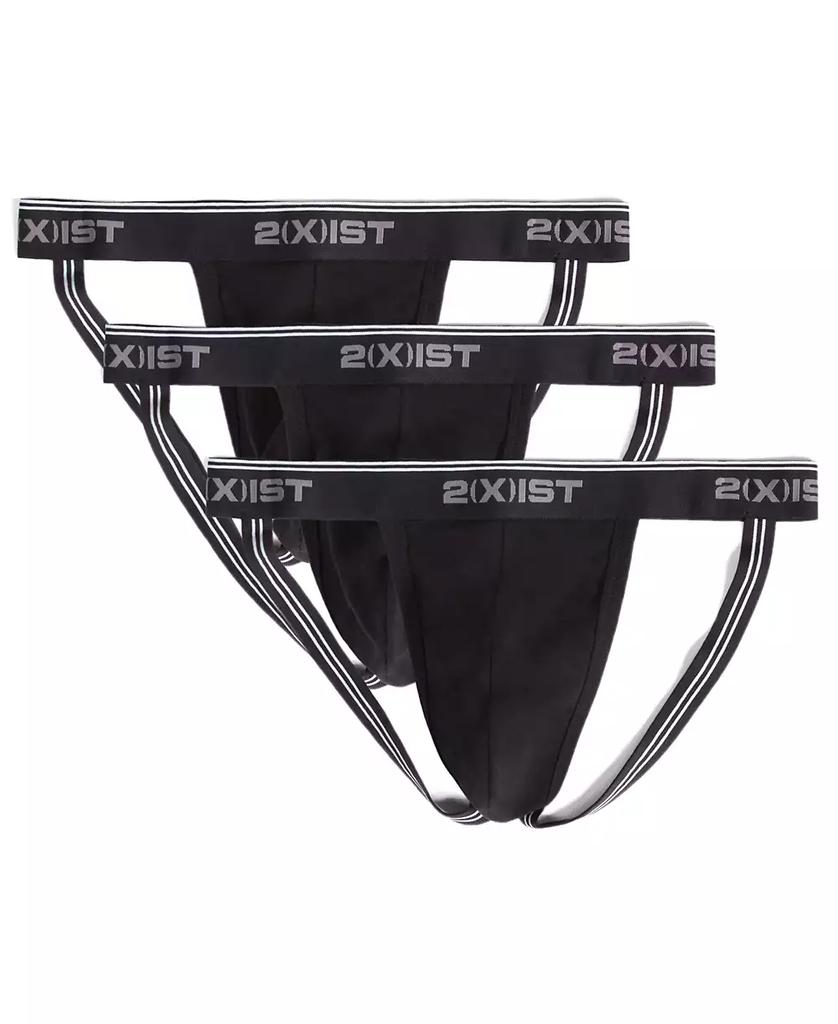 2(x)ist Men's Cotton Stretch Jock Strap 3-Pack