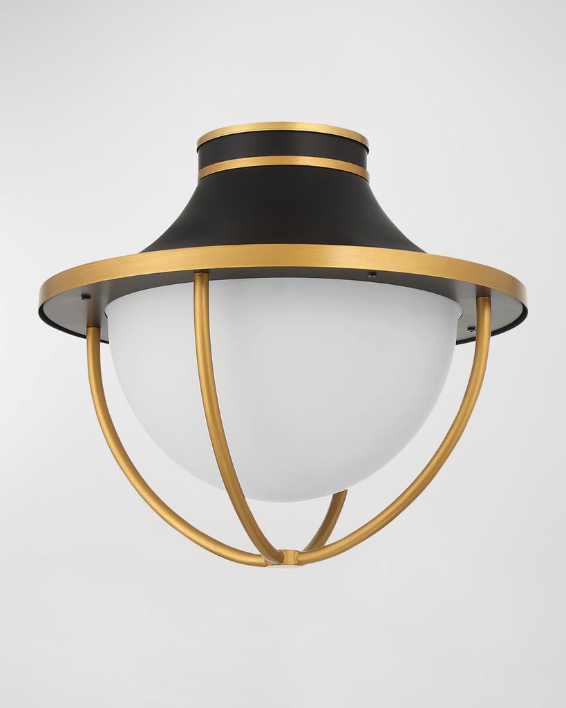 Crystorama Atlas 2-Light Outdoor Semi-Flush Mount