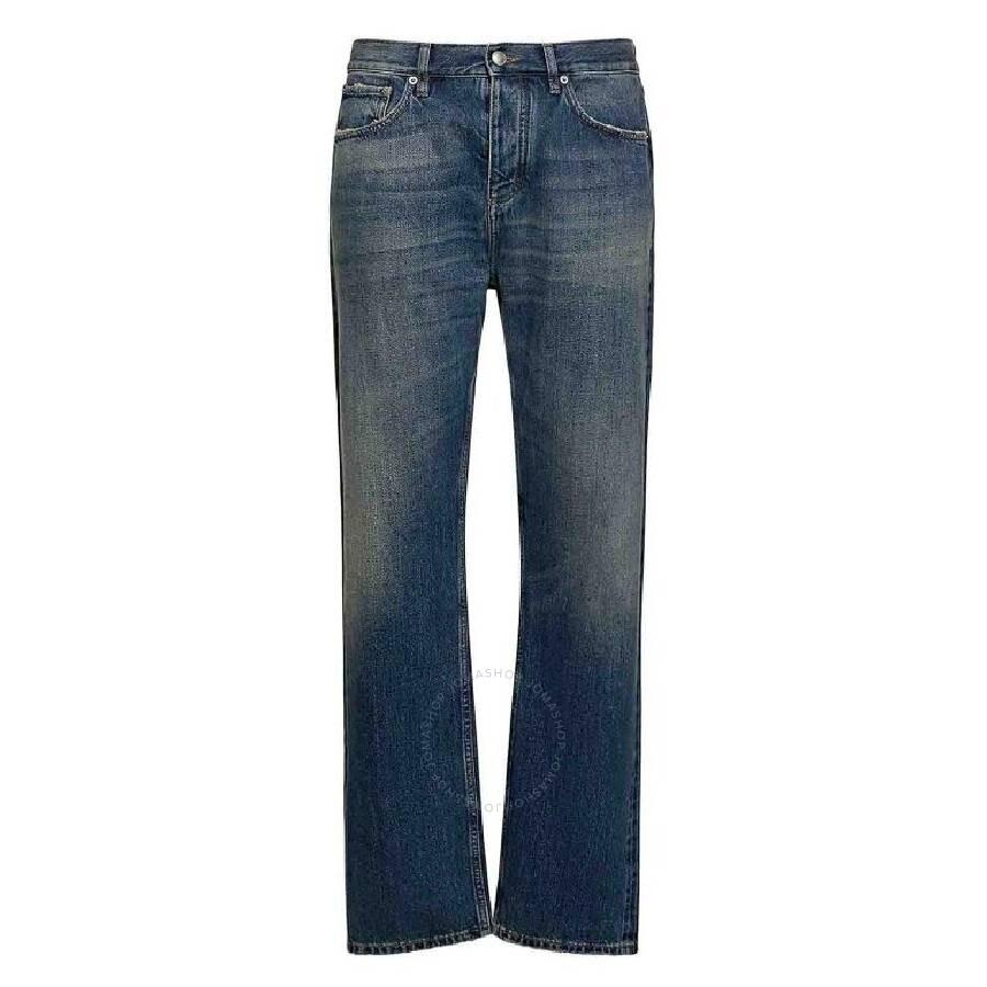 デニム・ジーパン BURBERRY BLUE COTTON DENIM JEANS Burberry Vintage Blue Straight Leg Cotton Denim Jeans, Waist