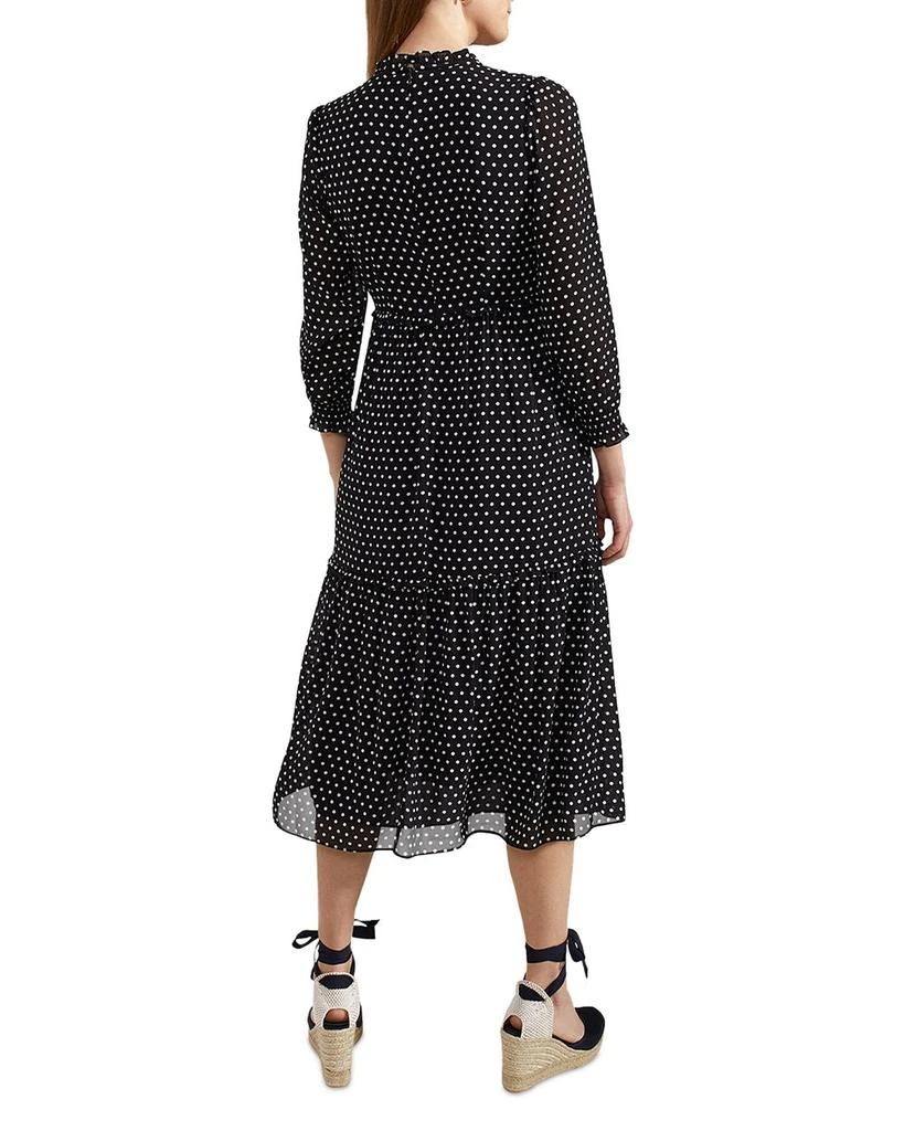 HOBBS LONDON Annalise Dot Print Midi Dress 4