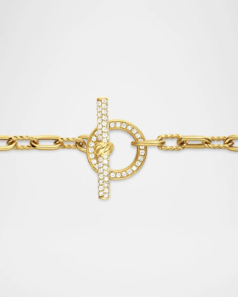 David Yurman Madison Chain Bracelet in 18K Gold with Diamonds, 3mm 3