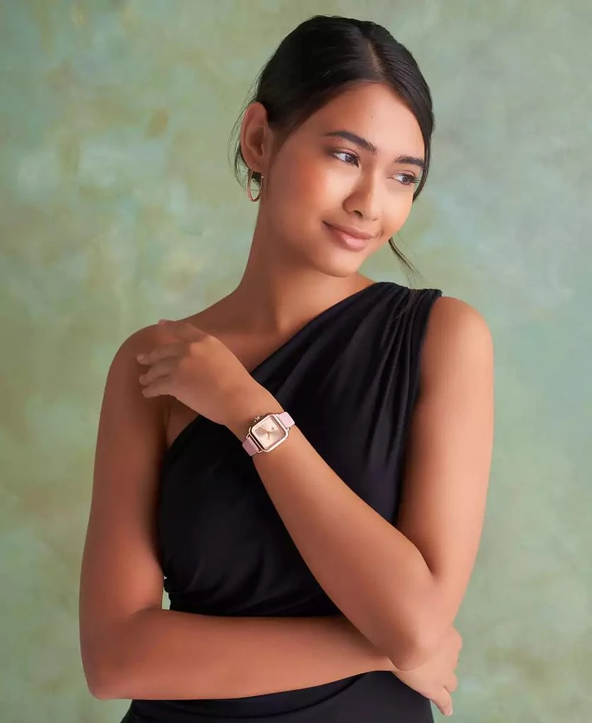 Olivia Burton Women
s Grosvenor Mellow Rose Leather Watch 3