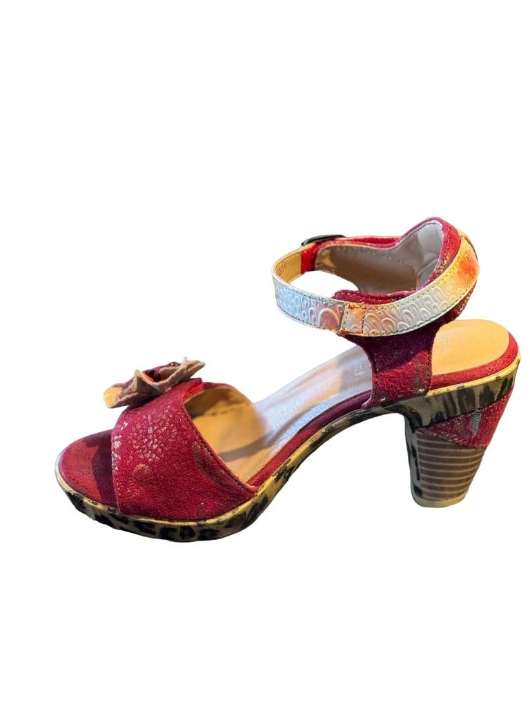 L'Artiste Women Wildcat Sandal In Red Multi 2