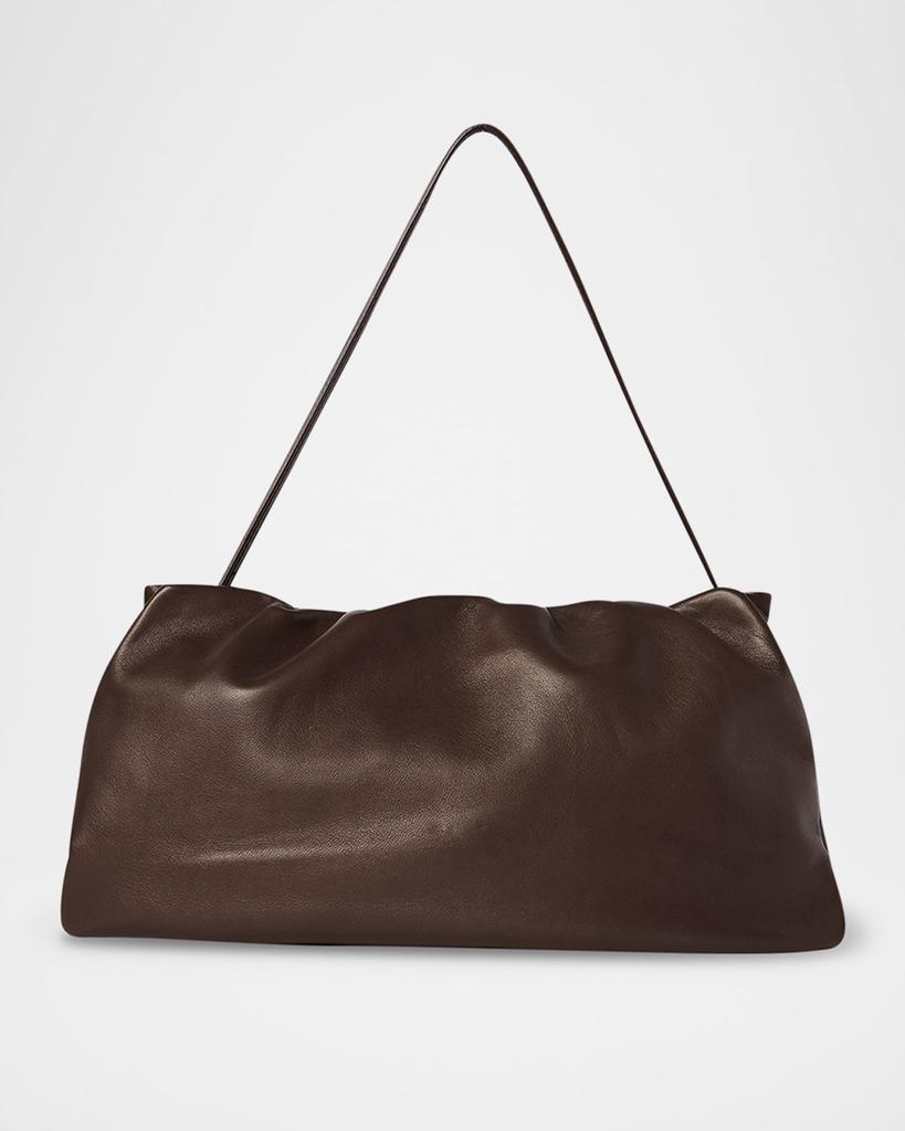 The Row XL Bourse Shoulder Bag in Silk Leather - Shoulder Bags