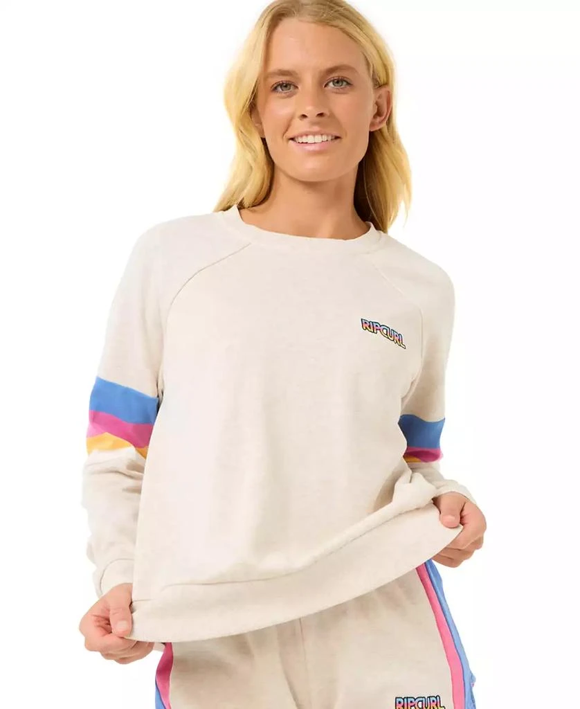Rip Curl Juniors' Las Dalias Raglan-Sleeve Sweatshirt 1