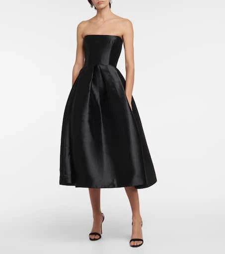 Alex Perry Strapless faille midi dress 2