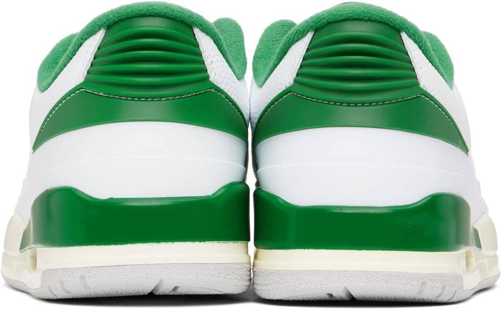 Jordan White & Green Jordan 2/3 Sneakers 2