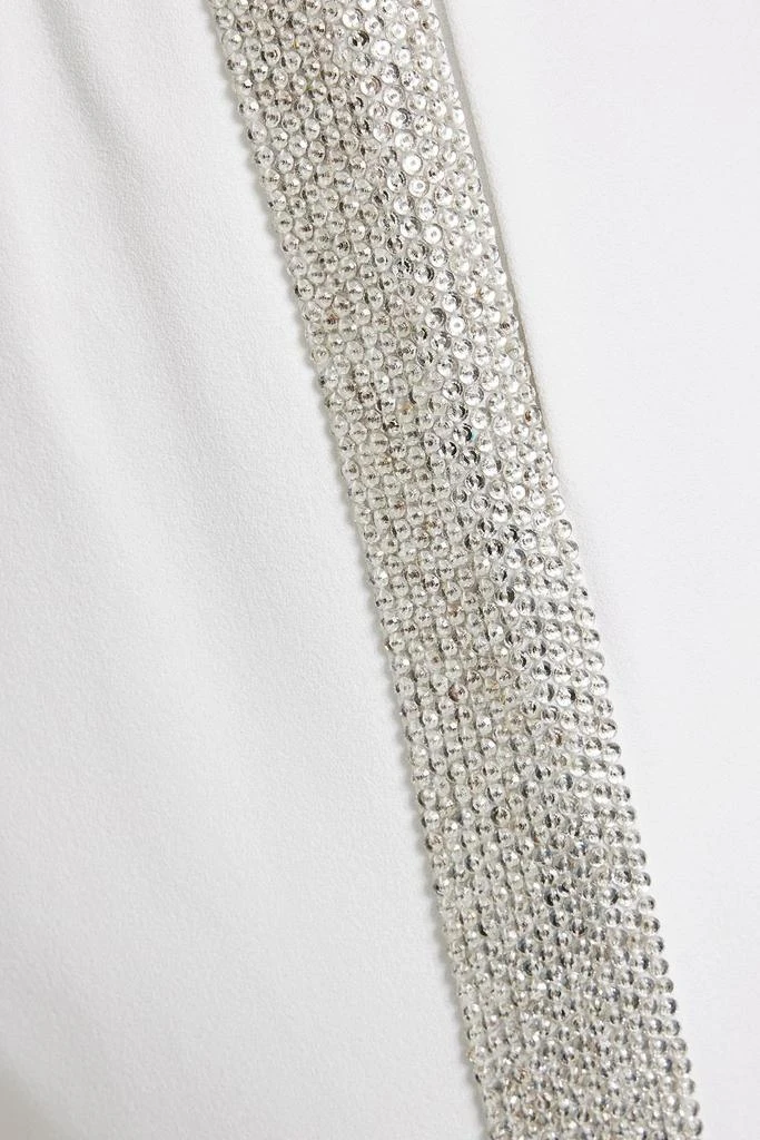 Michael Kors Crystal-embellished crepe straight-leg pants 4
