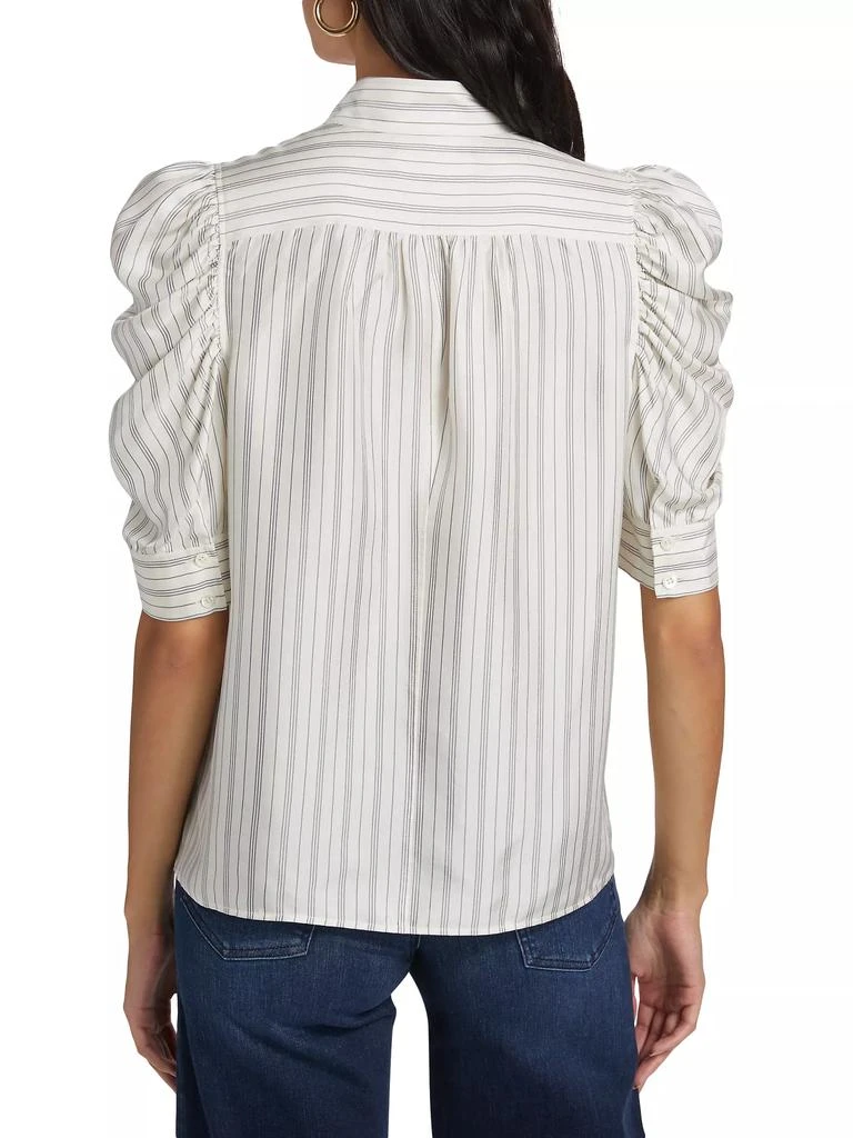 FRAME Gillian Striped Silk Blouse 5