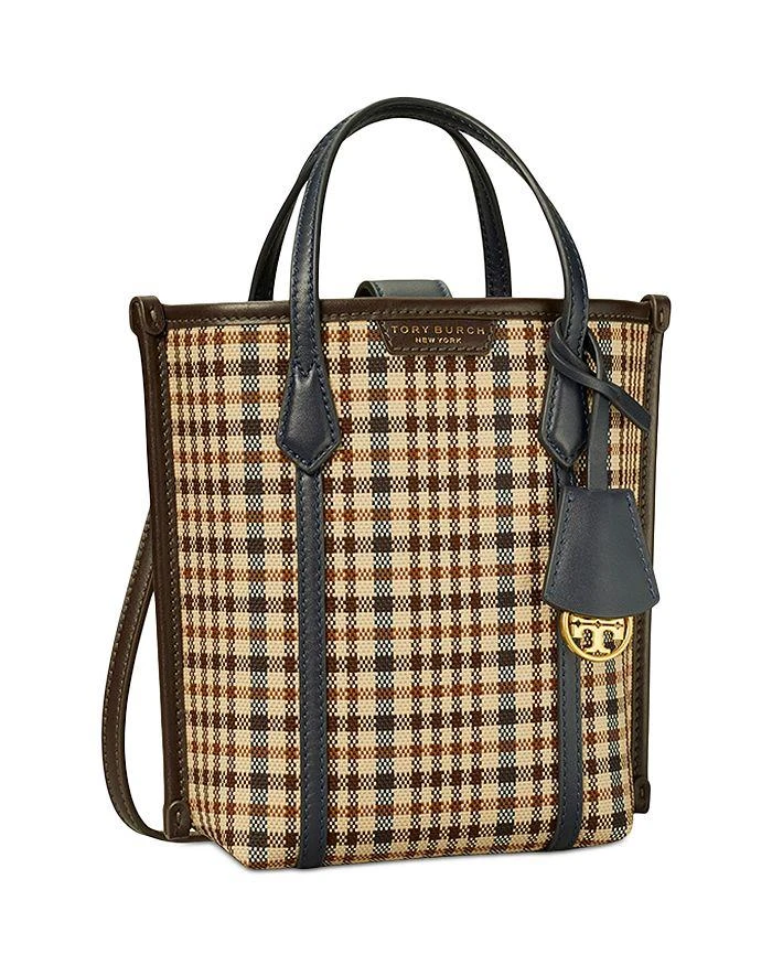 Tory Burch Perry Plaid Mini North South Tote 3