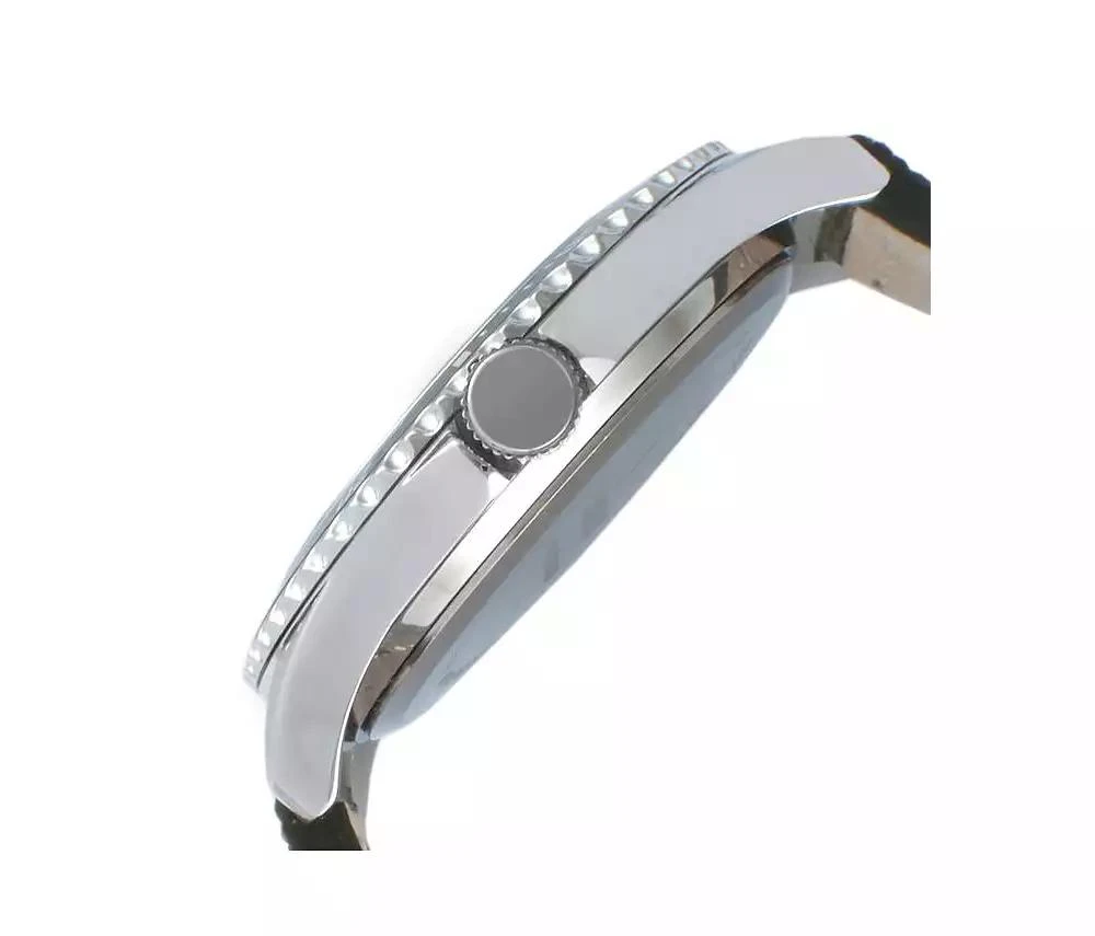 Peugeot Men's 42mm Sport Bezel Watch with Khaki Green Dial and Canvas Strap 3