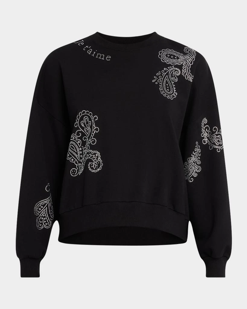 Cinq a Sept Brandy Mini Paisley Sweatshirt 1