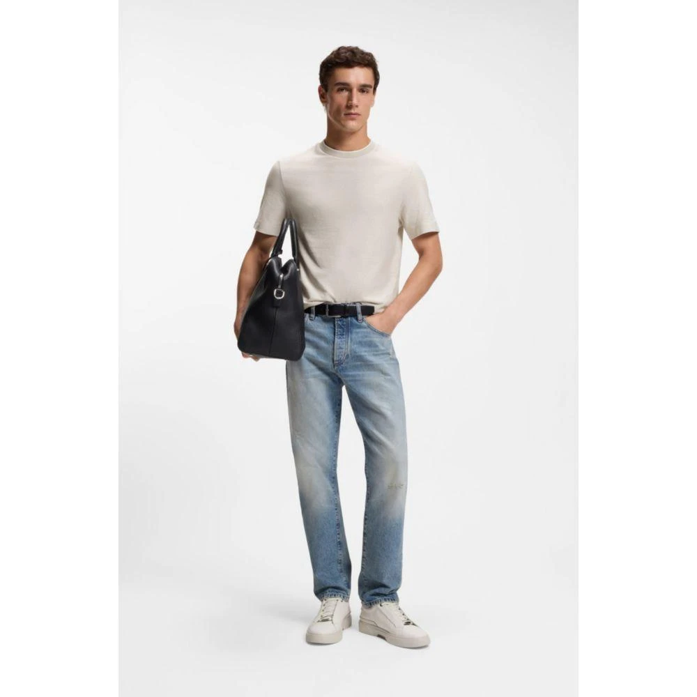 Hugo Boss Cotton-silk T-shirt with rich structure 2