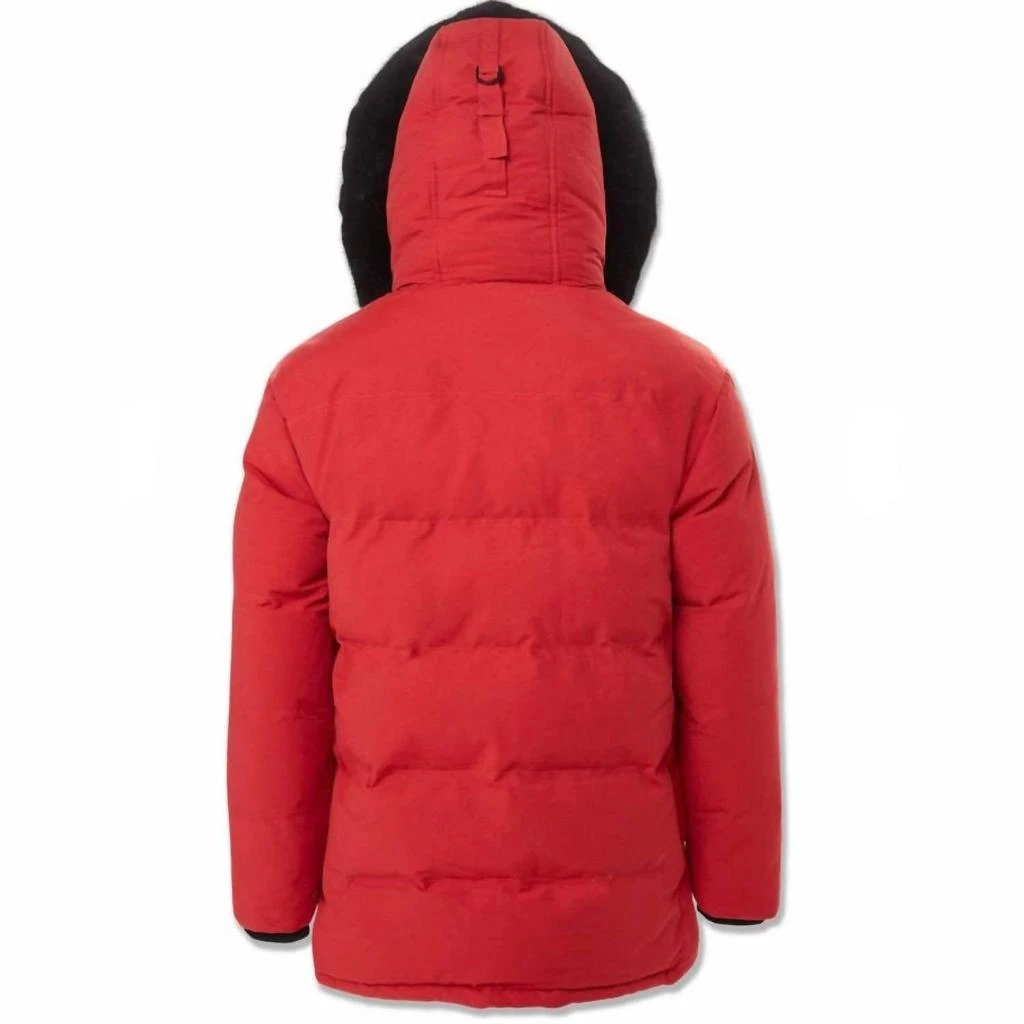 JORDAN CRAIG Bismarck Fur Lined Parka Jacket In Red 5