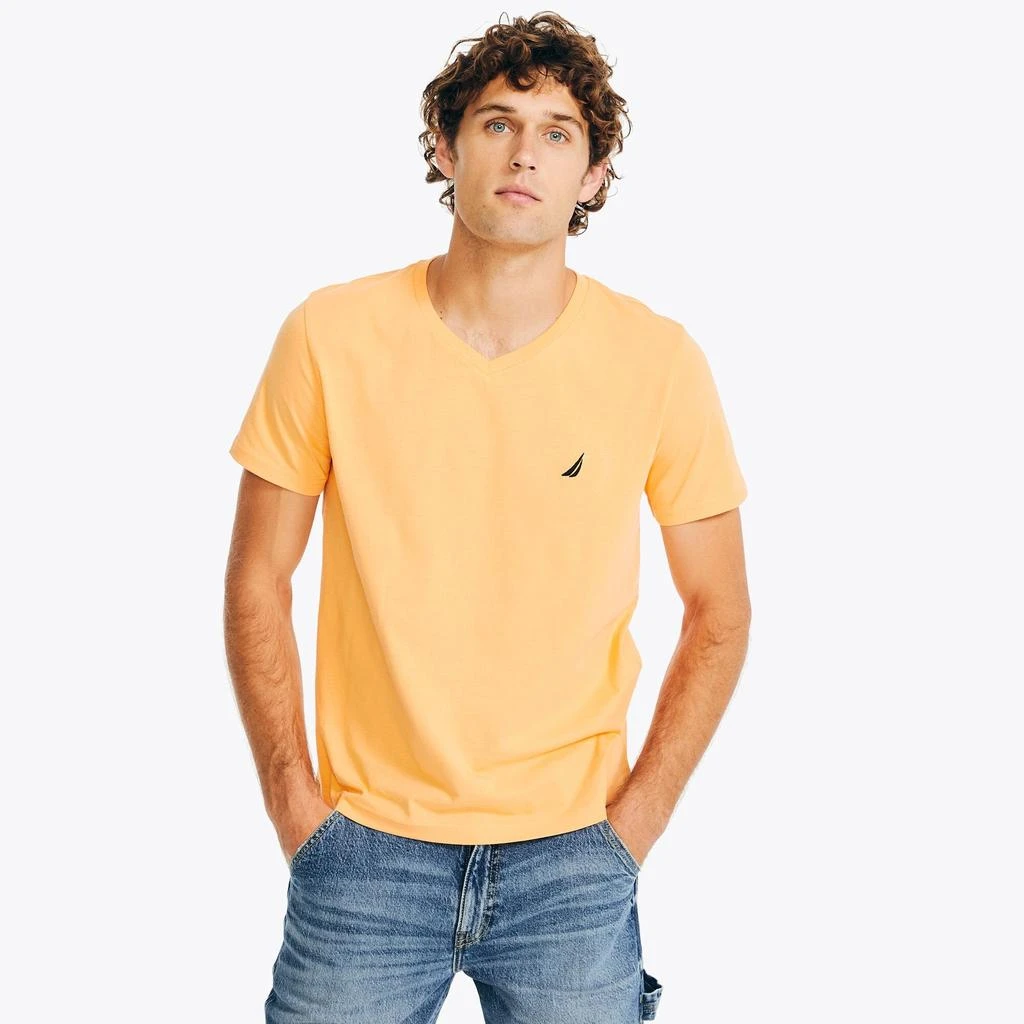 Nautica Mens Premium Cotton V-Neck T-Shirt 15