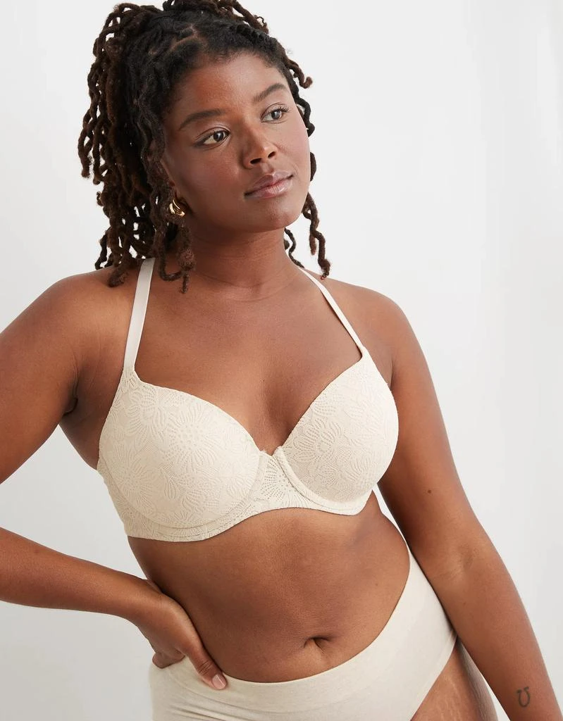 Aerie Sunnie Bloom Lace Demi Push Up Bra 2