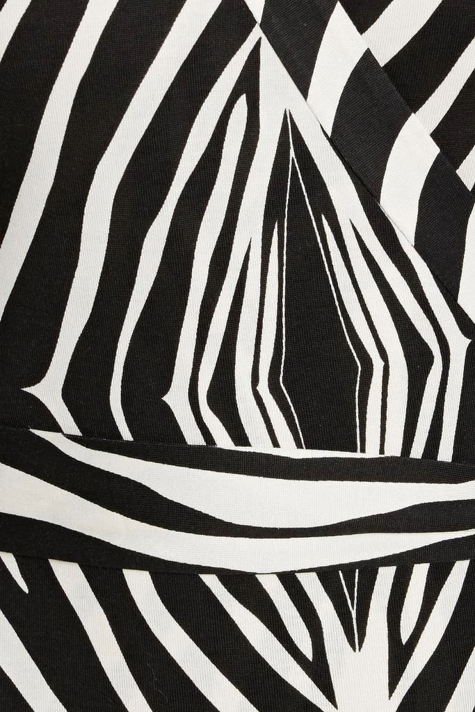 Diane von Furstenberg Abigail zebra-print silk-jersey midi wrap dress 4