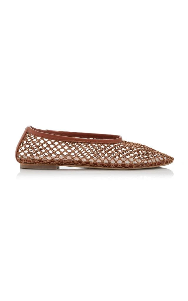 Staud STAUD - Alba Netted Ballet Flats - Brown - IT 36 - Moda Operandi 1