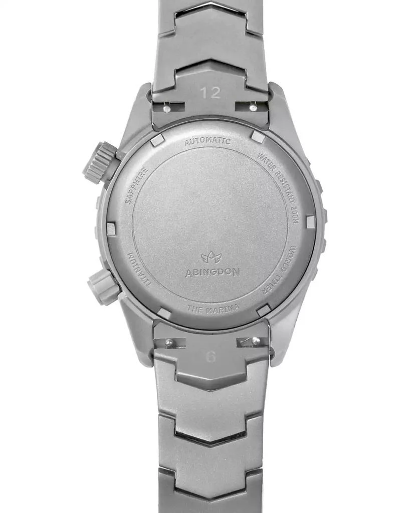 Abingdon Co. Women
s Marina Diver
s Multifunctional Titanium Bracelet Watch 40mm 6
