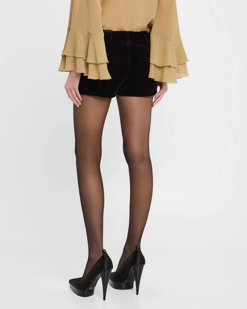 Chloé Velvet Micro Shorts 3
