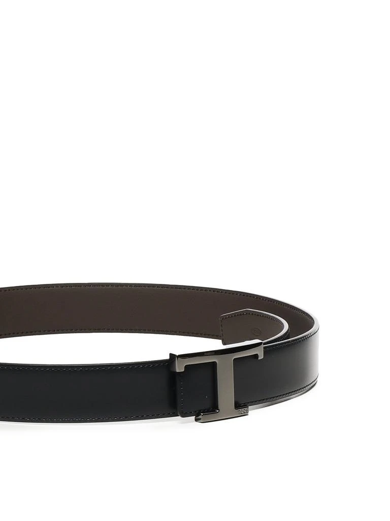 Tod's Tod's Reversible Logo Plaque Buckle Belt 2