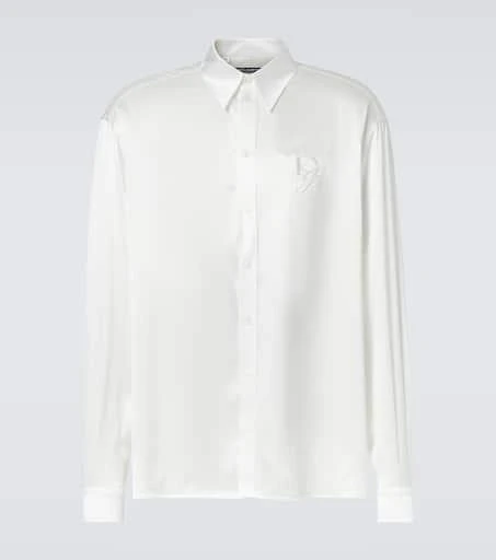 Dolce 
Gabbana Silk satin tuxedo shirt 1