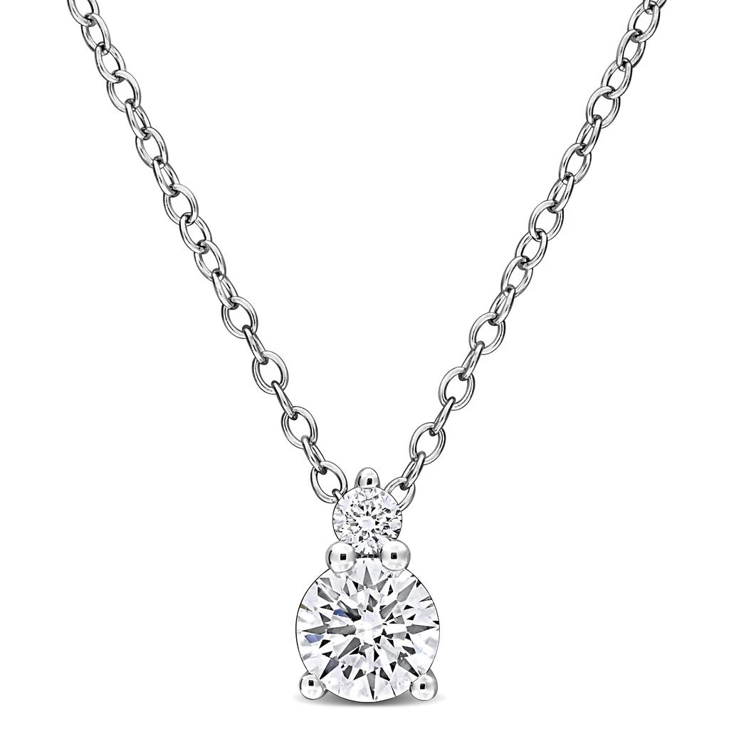 Mimi
Max Created Forever 1/2ct TW Lab-Grown Diamond Two-Stone Necklace Sterling Silver