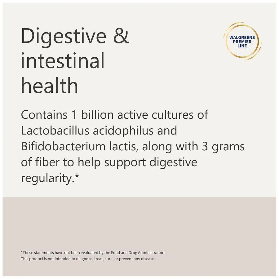 Walgreens Probiotic + Fiber Capsules 5