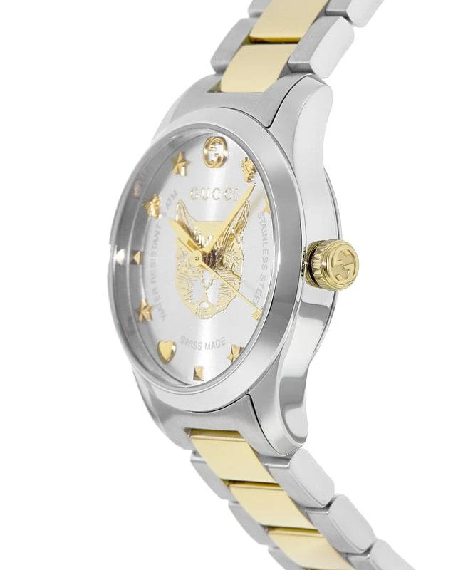 Gucci Gucci G-Timeless Silver Dial Two-Tone Steel Women's Watch YA126596 3
