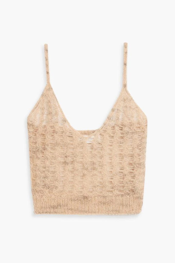 ACNE STUDIOS Open-knit mohair-blend tank 1