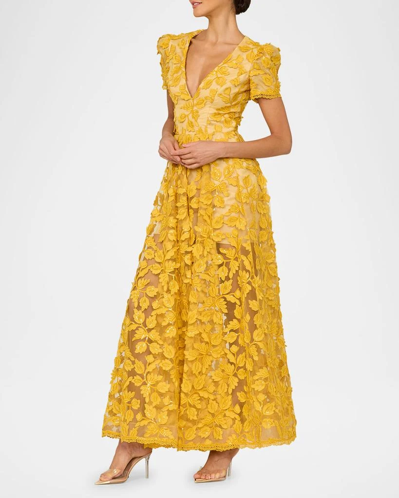 HELSI Exclusive Clara Embroidered Puff-Sleeve Gown 4