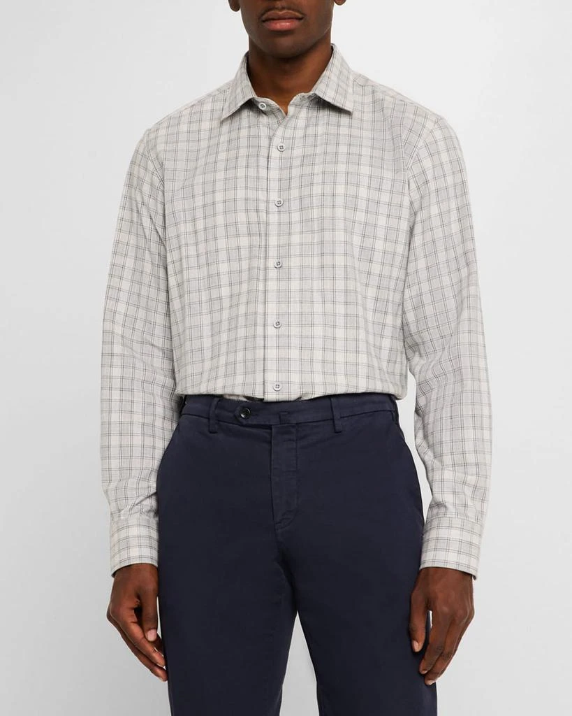 Neiman Marcus Men's Cotton and Cashmere Check Flannel Sport Shirt 4