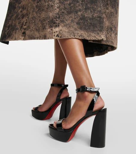Christian Louboutin Movida Sabina patent leather platform sandals 4