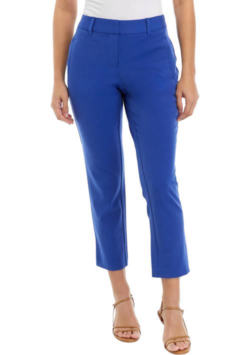 Rafaella Petite Gabardine Straight Leg Ankle Pants