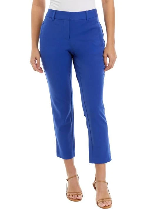 Rafaella Petite Gabardine Straight Leg Ankle Pants 1